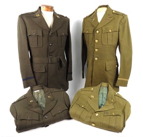 Four WWII-era Virginia Tunics