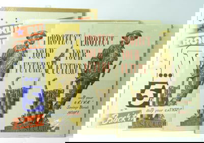 Grouping Of WWII Era War Bond Posters