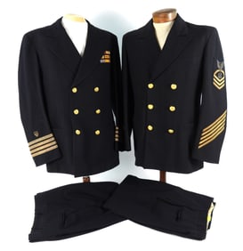 Two US Coast Guard Uniform Jackets
