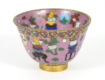 Chinese Cloisonne Tea Cup Audrey Meadows Estate