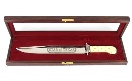 Sam Houston Star Of Texas Commemorative Bowie