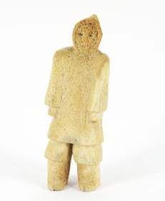 Petrified Whale Bone Figure Sculpture