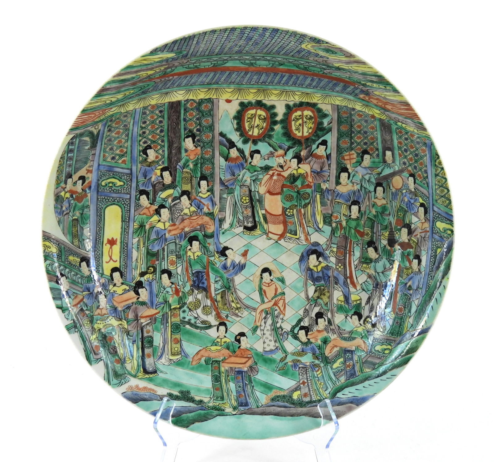 LG Chinese Famille Verte Kangxi Mark Charger (1 of 8)