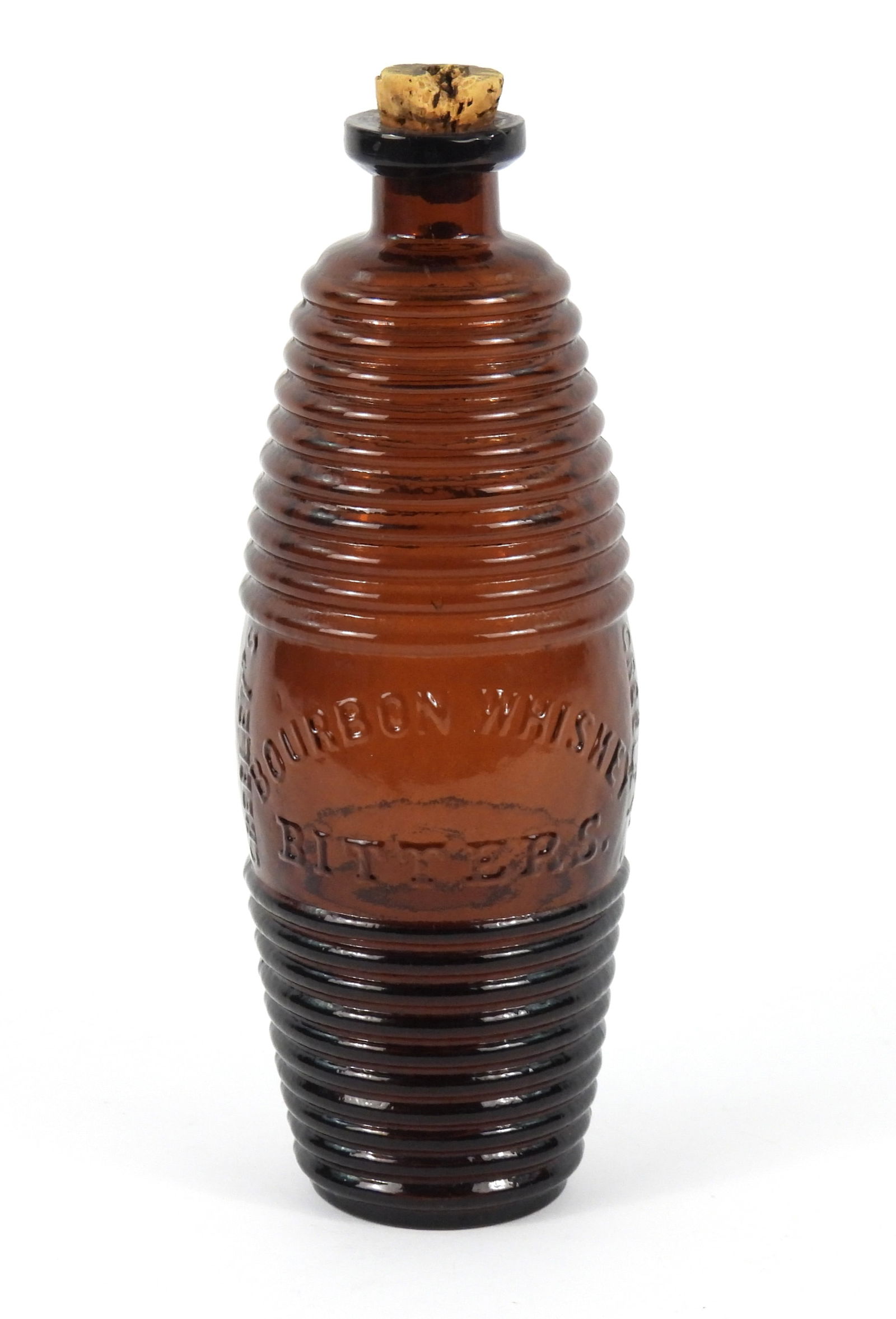 Greeley's Bourbon Whiskey Figural Barrel Bottle (1 of 6)