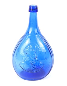 Washington Bust Tree Portrait Calabash Flask