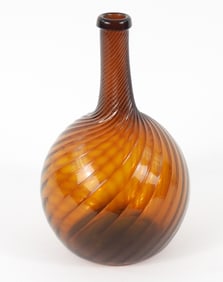 Pattern Molded Midwestern Globular Bottle