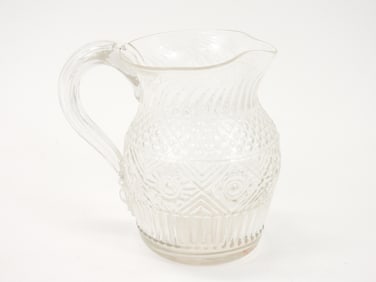 Blown Molded Three Mold Glass Pitcher