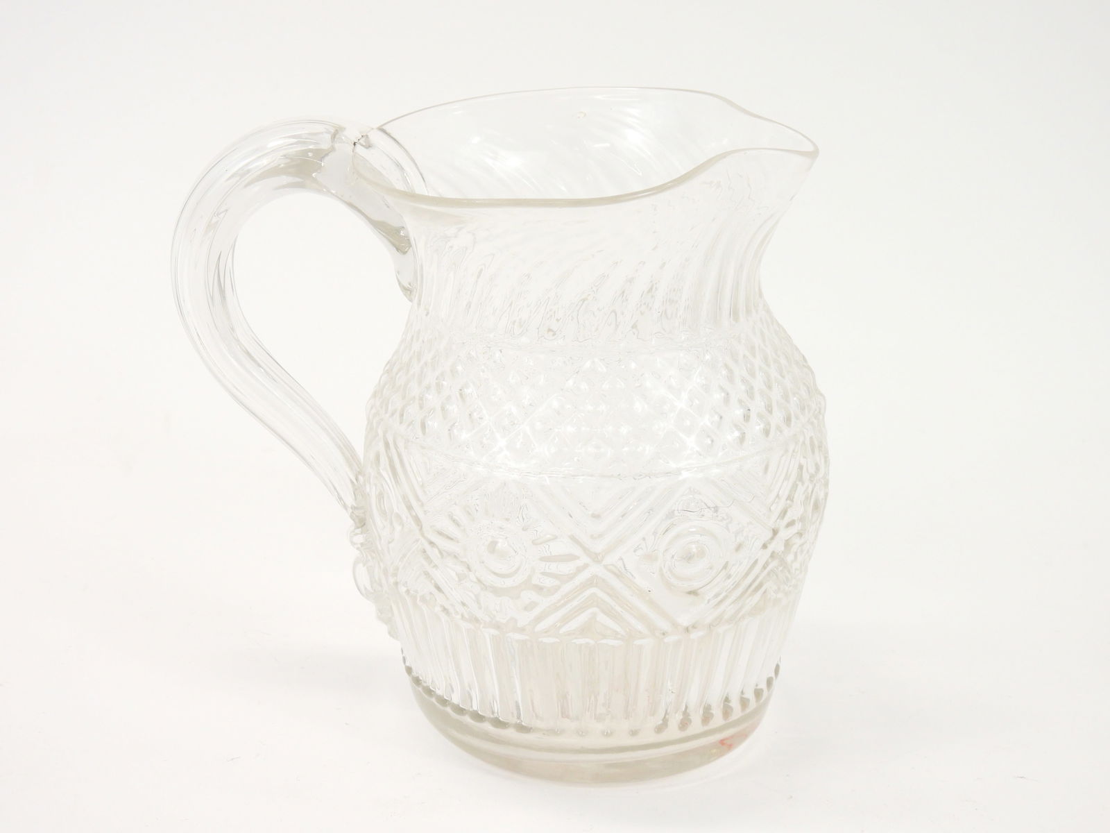 Blown Molded Three Mold Glass Pitcher (1 of 5)
