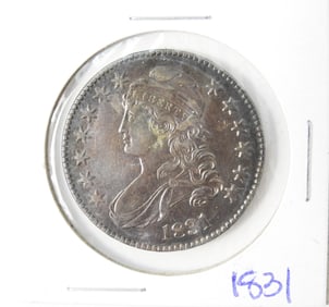 U.S. 1831 Capped Bust Half Dollar Coin