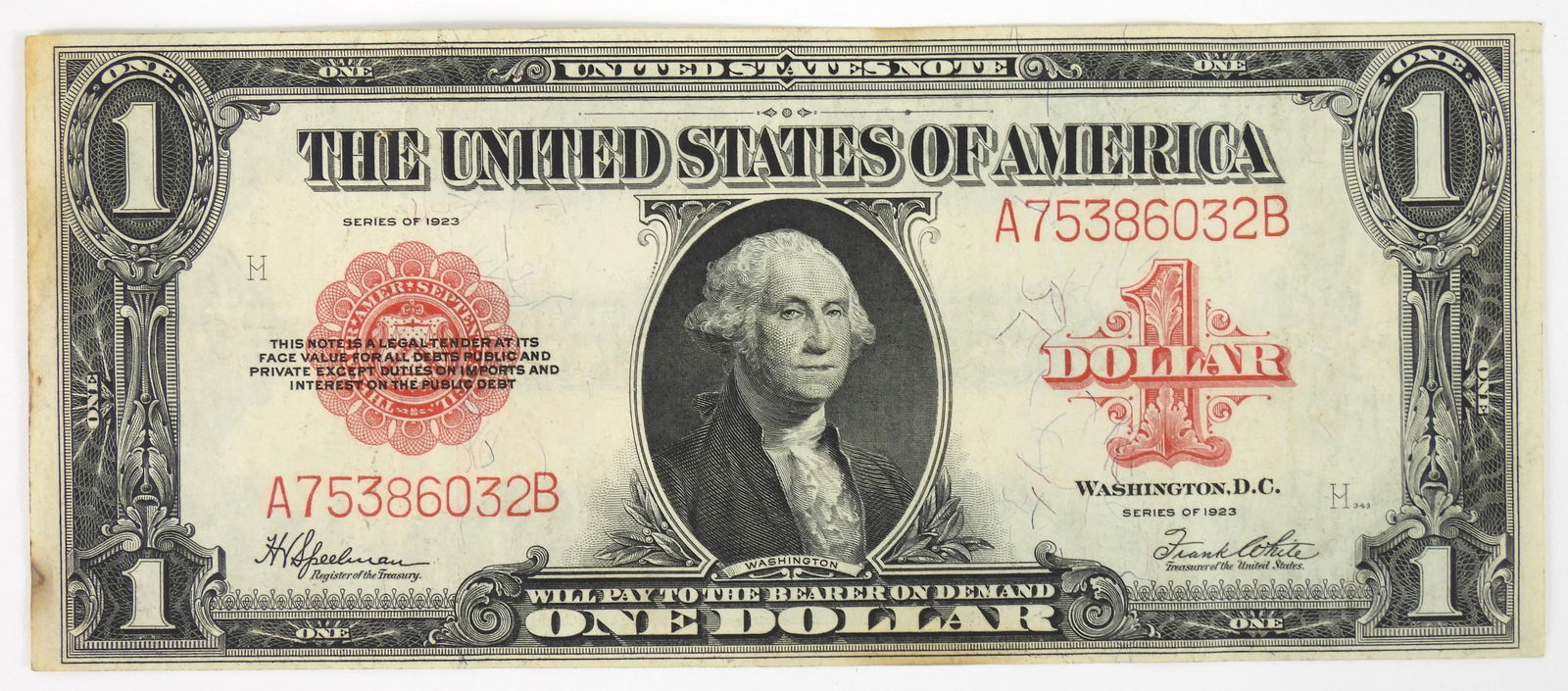 1923 $1 Horse Blanket Legal Tender Bank Note (1 of 2)