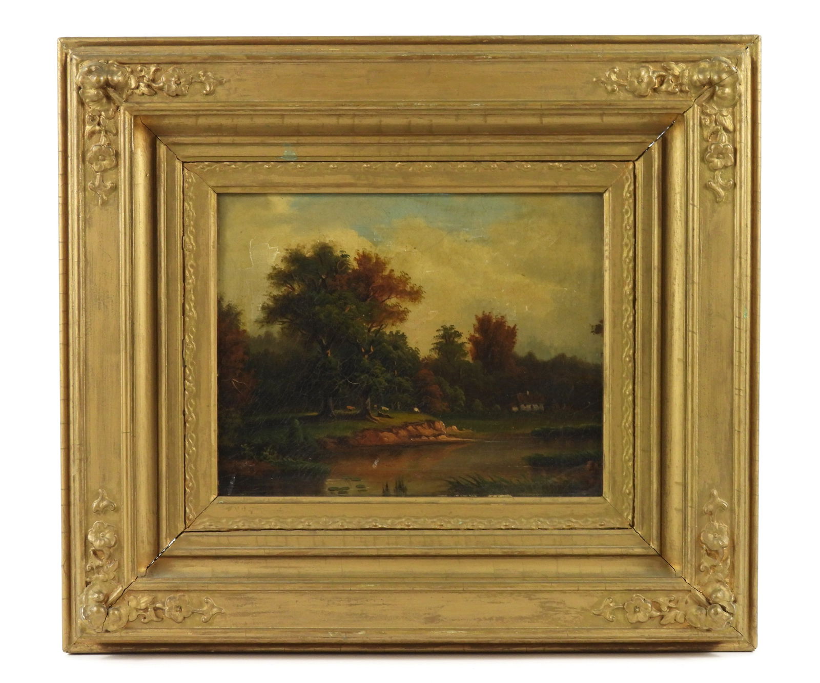 American School Sheep Landscape Painting (1 of 8)