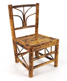 Antique Figural Bamboo Child's Chair