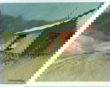 Richard Rourke Barn Landscape Painting