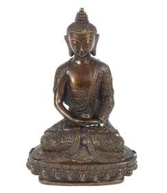 Antique Bronze Buddhism Deity Sculpture