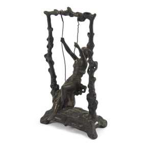 Aft. Auguste Moreau Bronze Swing Sculpture