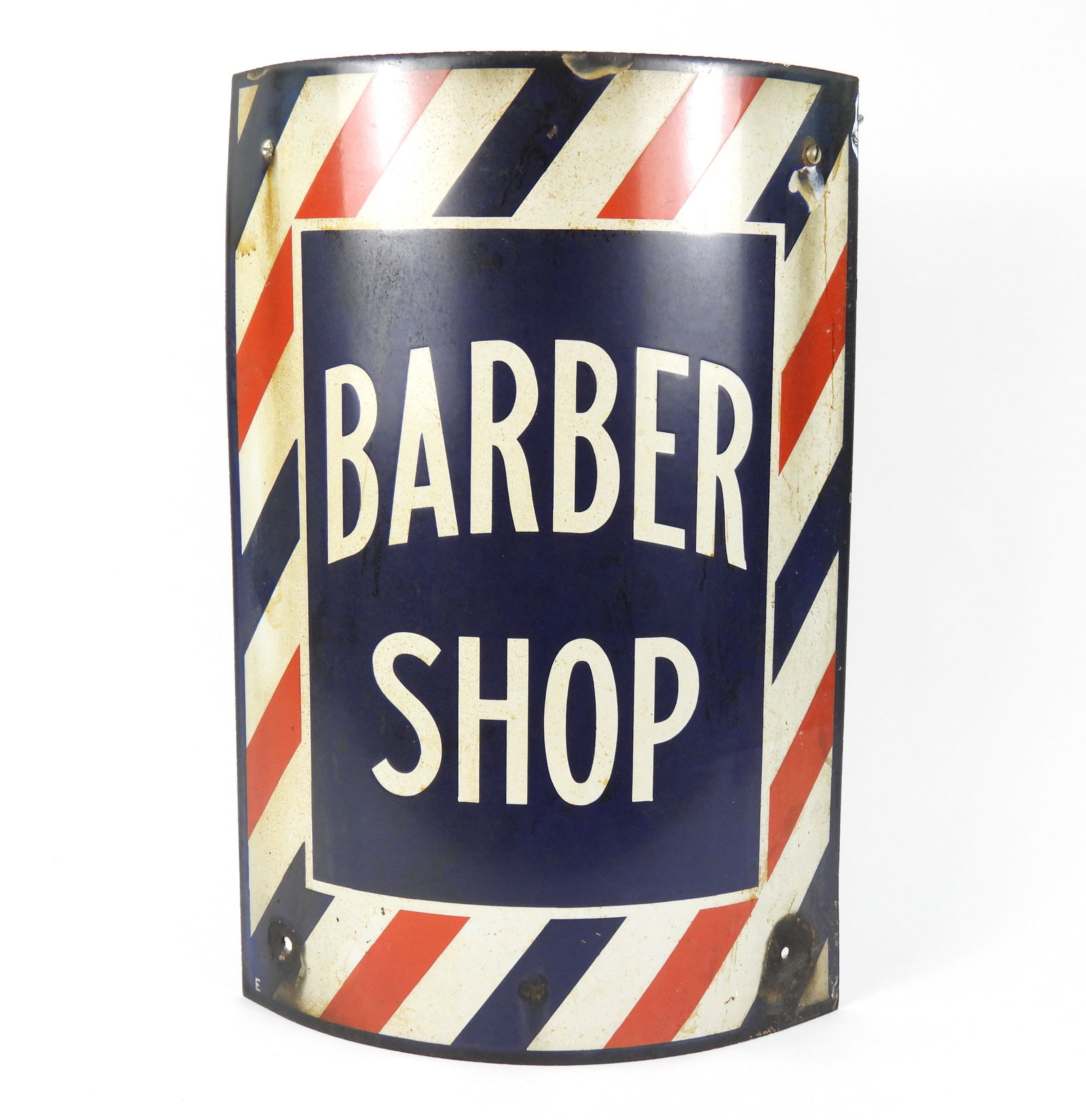 Vintage Barber Shop Enamel Sign (1 of 3)