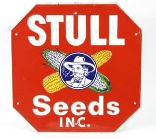 Vintage Stull Seeds Advertising Sign