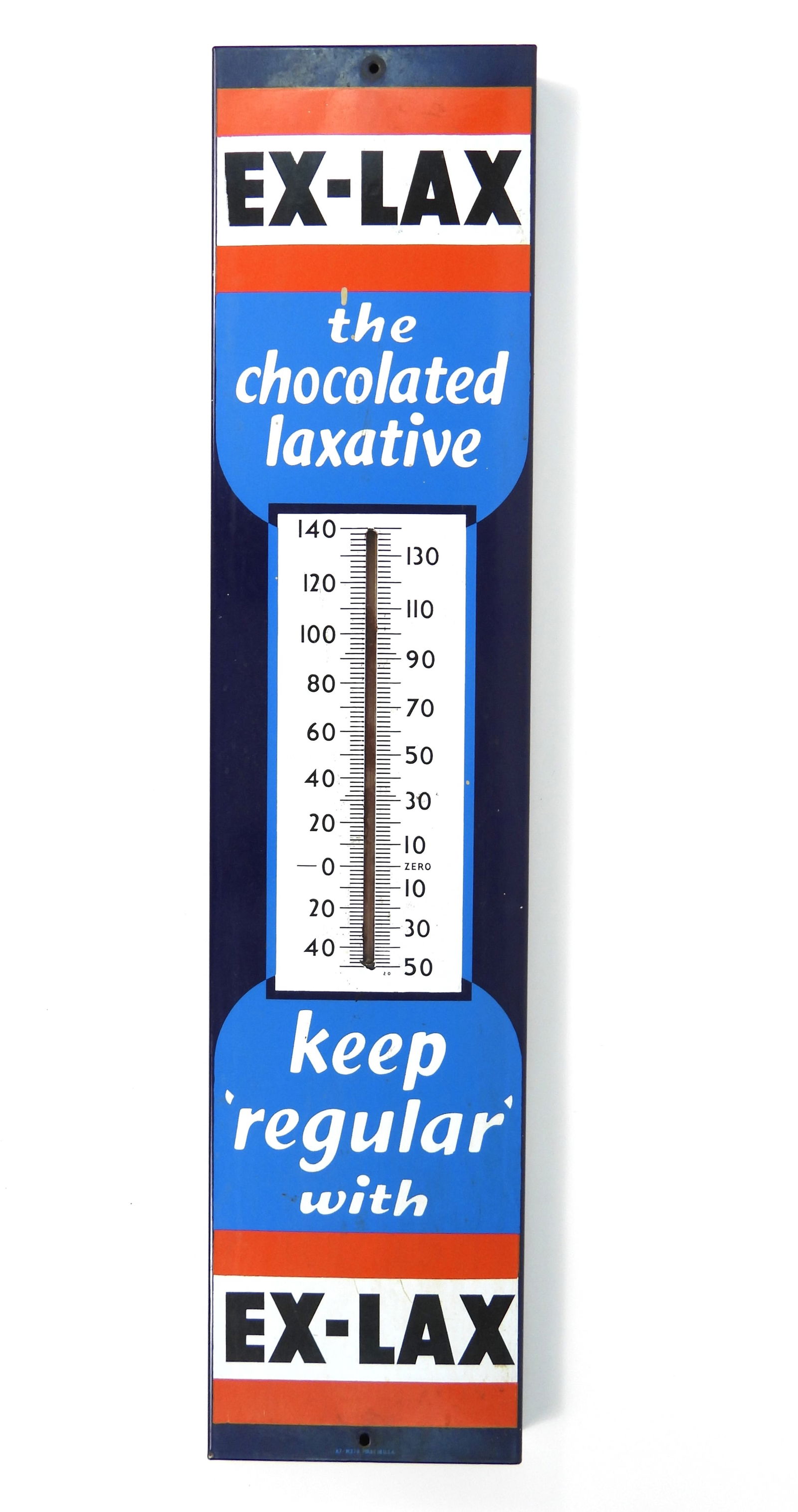 Vintage Ex-Lax Advertising Thermometer Sign (1 of 5)