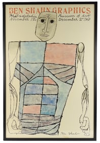 Ben Shahn 1967 Philadelphia Museum Poster