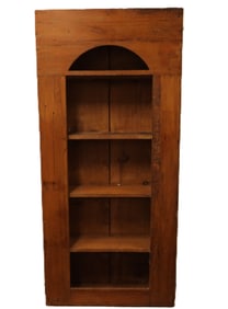 19C Grain Painted Open Front Cupboard
