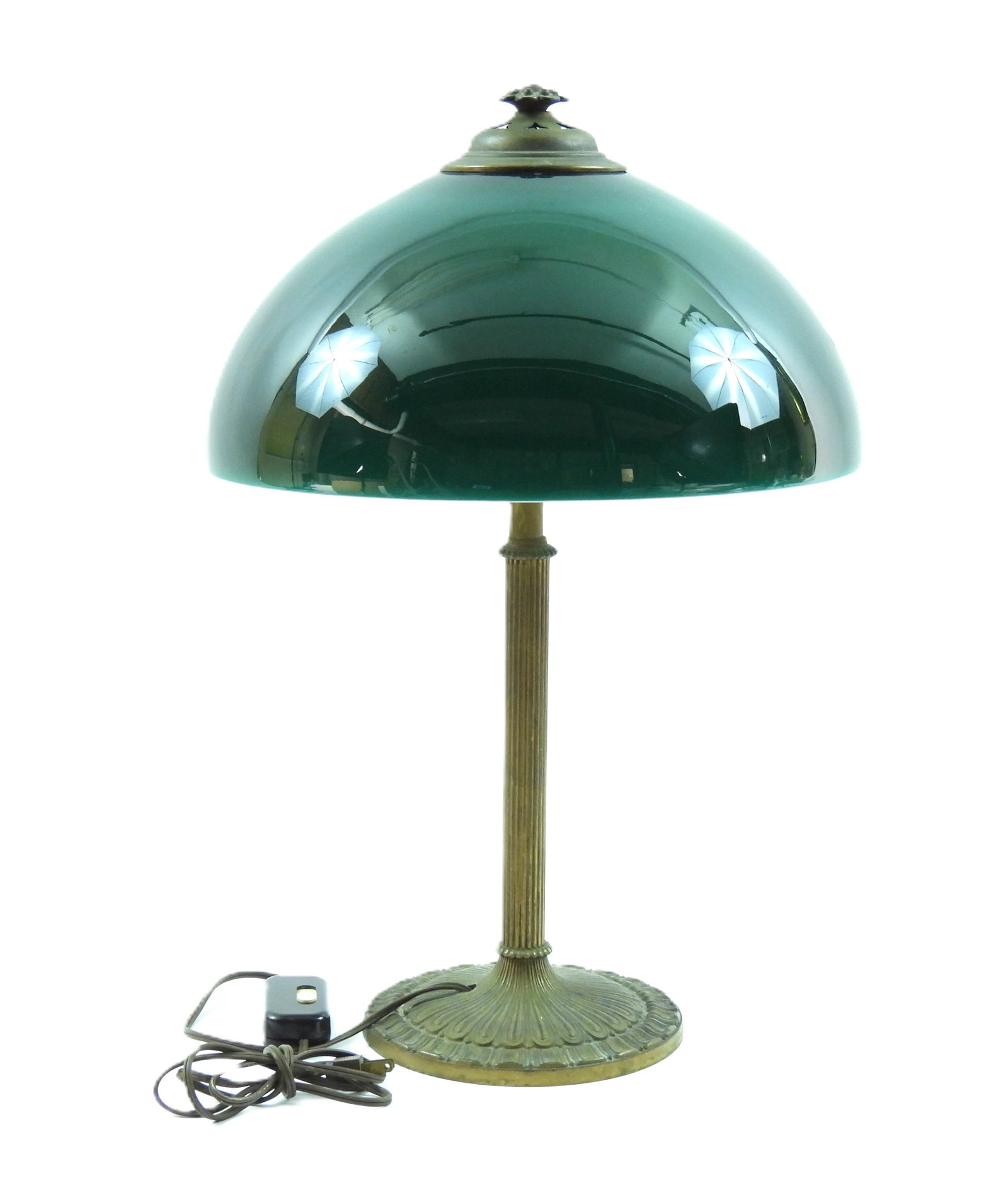 Green Shade Bankers Lamp (1 of 5)