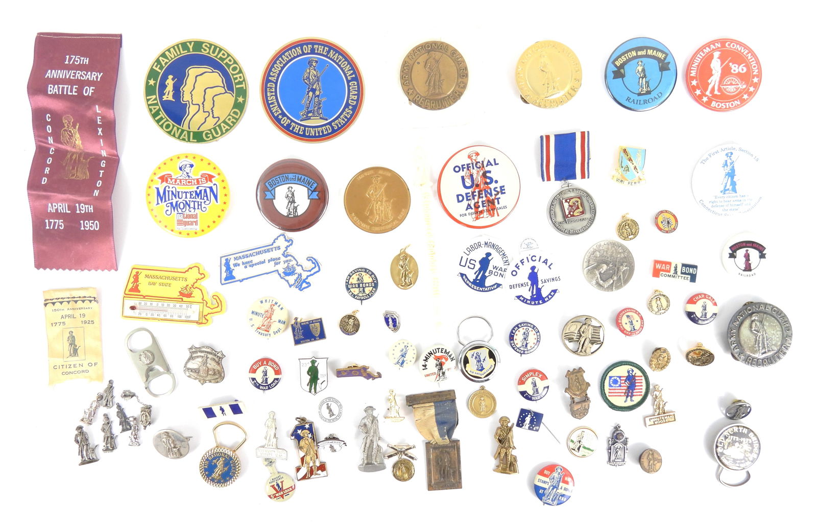 LG Assortment Minute Man & National Guard Buttons (1 of 7)