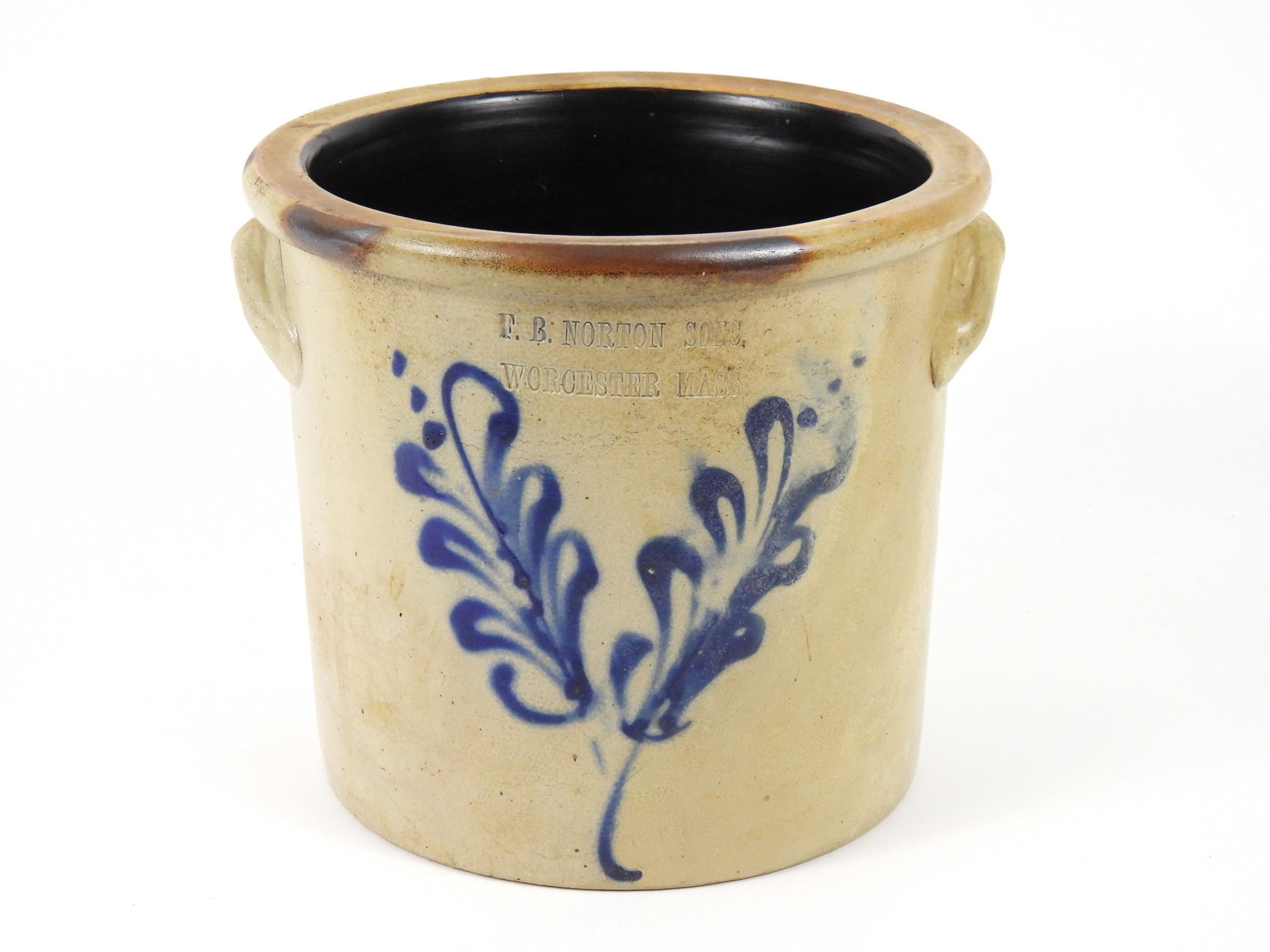 One Gallon Double Flower Norton Crock (1 of 7)