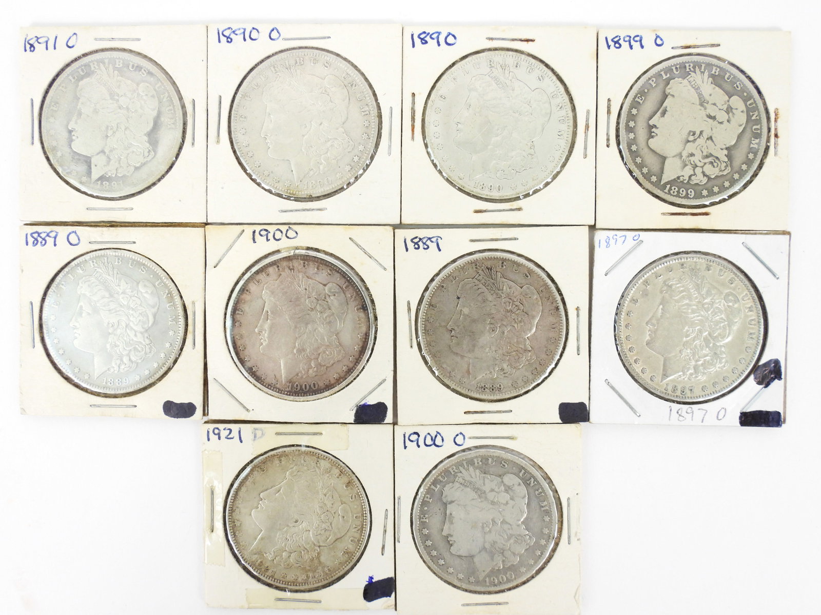 10PC U.S. Silver Morgan Dollars (1 of 7)