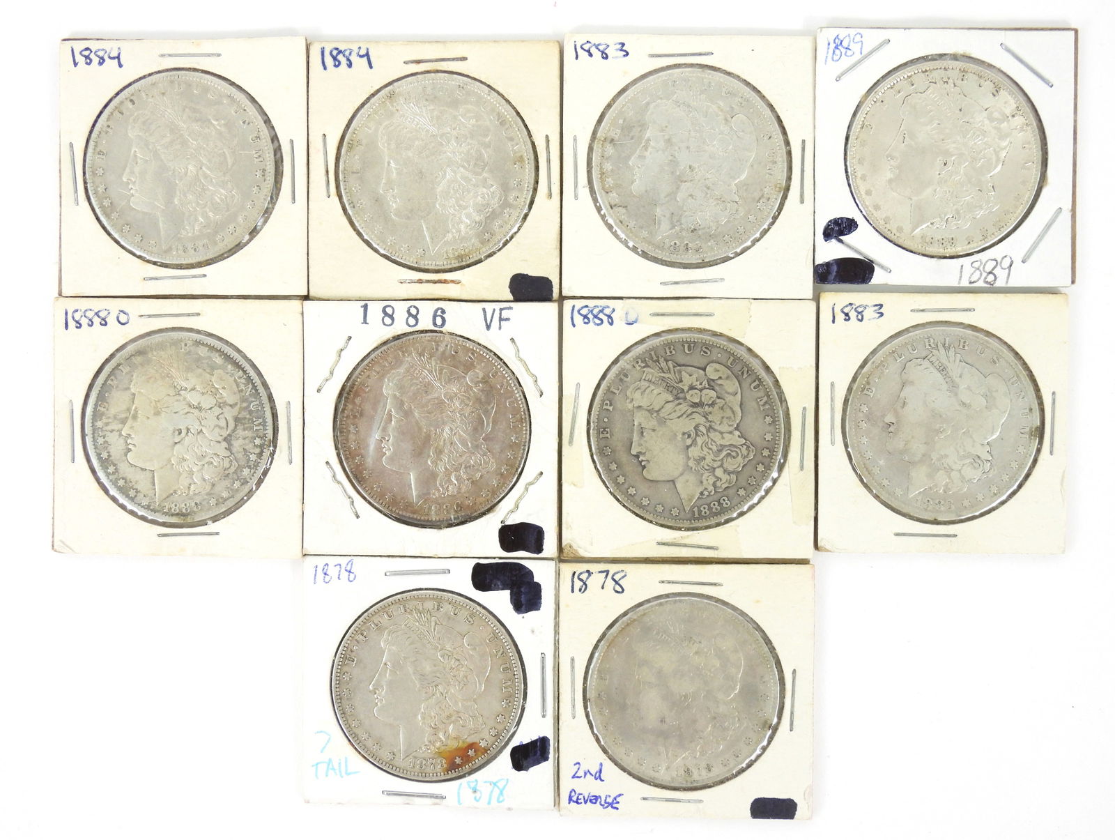 10PC U.S. Silver Morgan Dollars (1 of 7)