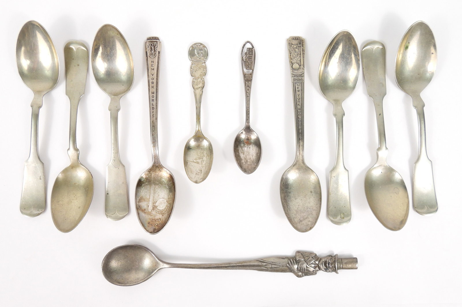 11PC Silver Plate Souvenir & Other Spoons (1 of 11)