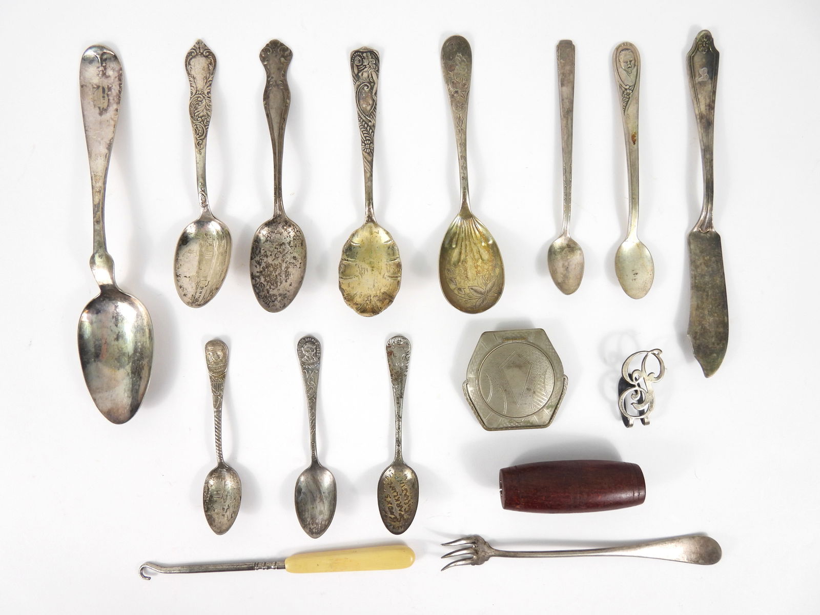 14PC Silver Plated Spoons & Other Items (1 of 14)