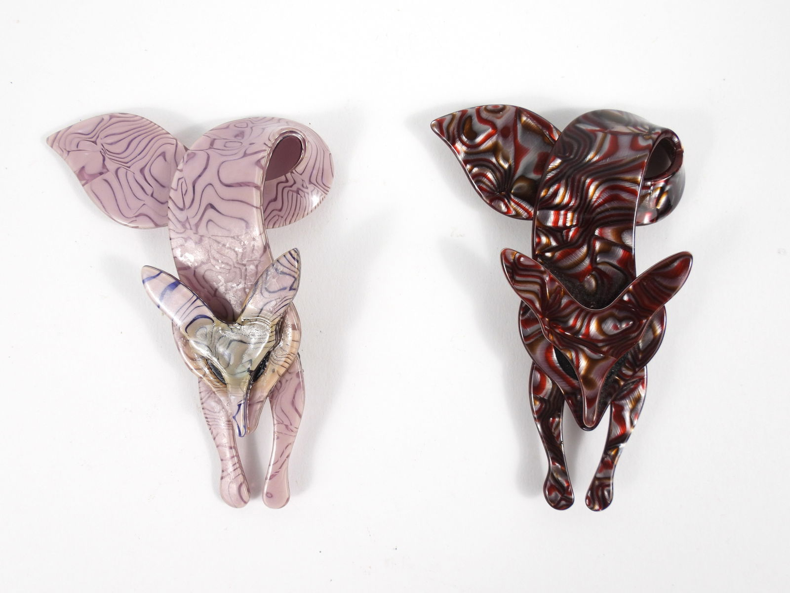 2PC Lea Stein Fox Brooches (1 of 5)