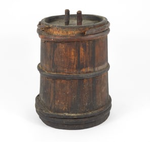 Early Wood Staved Powder Keg