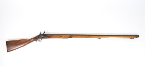 Early Flintlock Figured Maple Stock Hunting Musket
