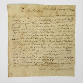1776 Complaint Against Tory Adonijah Stansberry