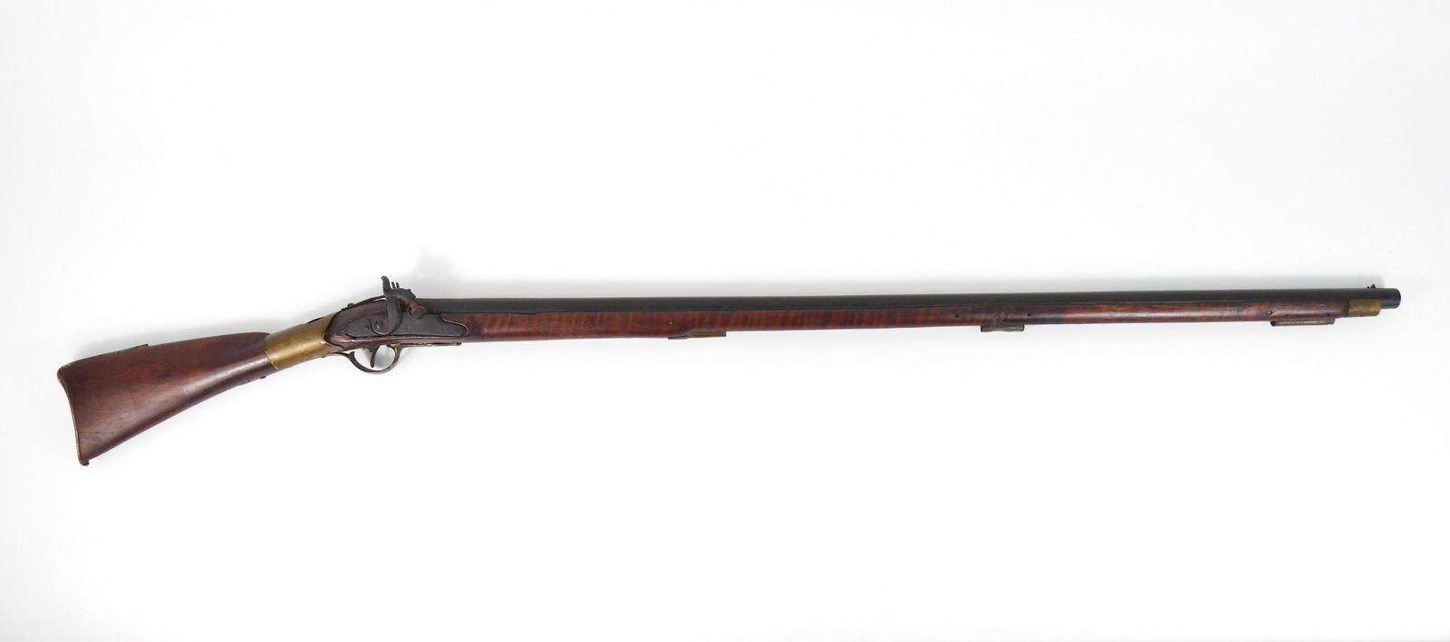 Early Flintlock Figured Maple Stock Musket/Fowler (1 of 10)