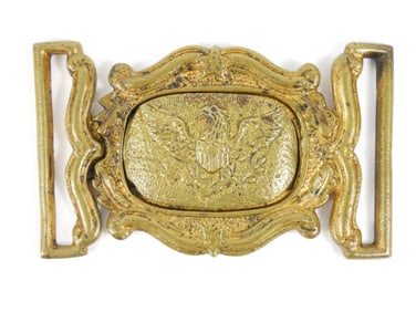 2PC Eagle Militia Belt Plate