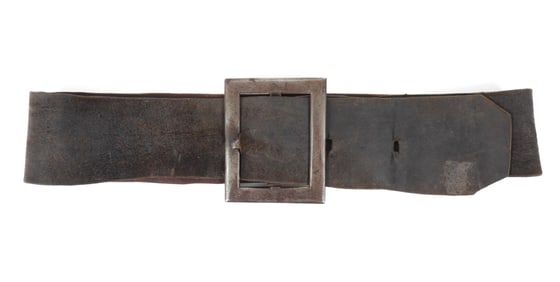 19C Hand Wrought Large Buckle w/ Belt