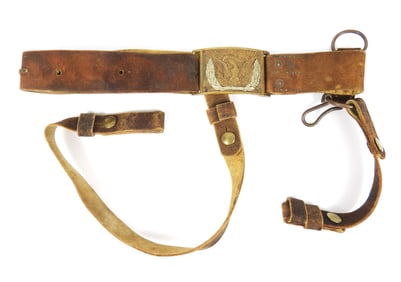 U.S. Model 1851 Buff Mounted Services Belt