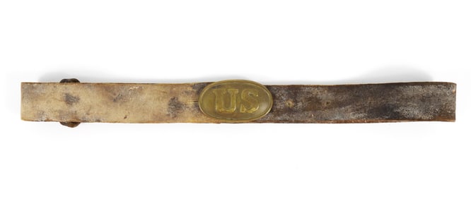 U.S. Model 1839 White Buff Belt and Buckle