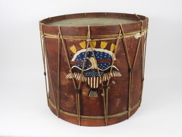 Civil War Era Bass Drum with Commemorative Marking