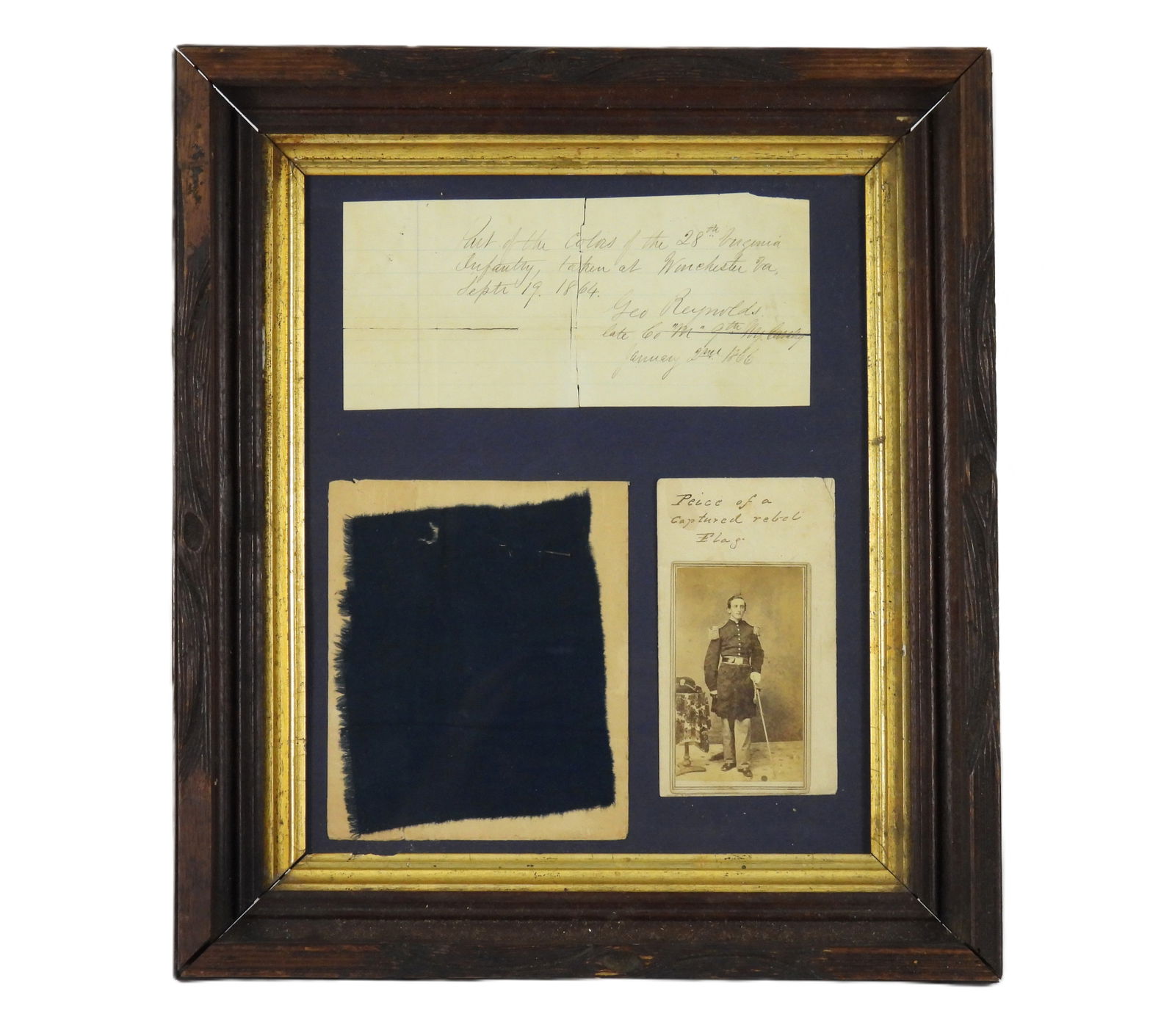 Fragment of Captured 28th Virginia State Flag (1 of 5)