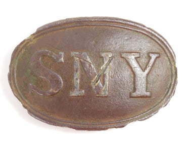Dug State of New York Belt Plate