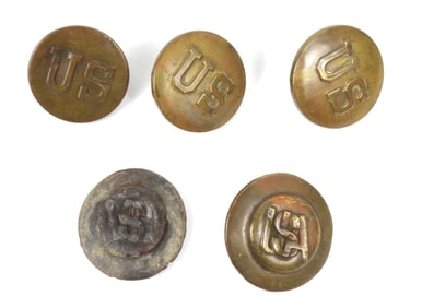 Five Civil War-era Bridle Rosettes