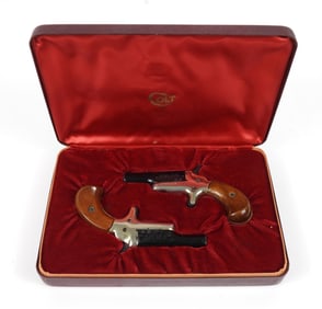 Cased Colt Derringer Dueling Pistols