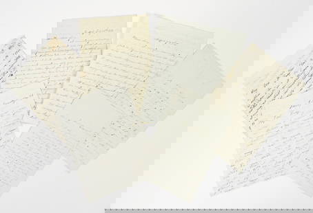 Grouping Of Civil War-era Letters: United States, Circa 1860. Six letters written from 1860 and 1862 between family members. One letter has the content of feeding the 3rd Wisconsin who were camped at Buffalo. They cooked over 1100 meal