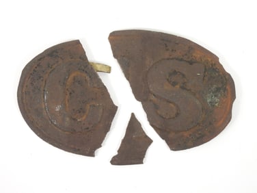 Brass CS Oval Belt Plate