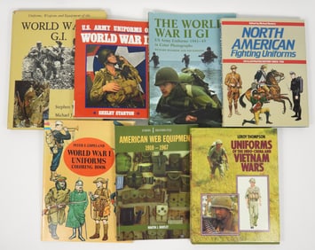 7PC Military Reference Books WWI WWII Vietnam