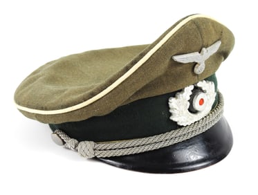WWII German Infantry Officers Visor Cap