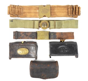 Group of Belts and Cartridge Boxes